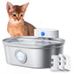 Uah Pet 2025 Upgrade Stainless Steel Wireless Pet Water Fountain