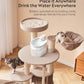 YSJ, 6PCS YSJ, The ZERO cordless fountain is placed on a cat tree and two cats are chilling on the cat tree, Cat water dispenser