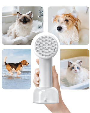 Flash Deal Uah Pet FUR-EVER CLEAN Automatic Foaming Soap Dispenser and Dog Bath Brush