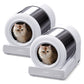 UAHPET Stainless Steel Self-Cleaning Cat Litter Box