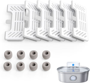 uahpet Original Replacement Filters for Stainless Steel Fountain Pro