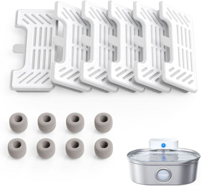 uahpet Original Replacement Filters for Stainless Steel Fountain Pro