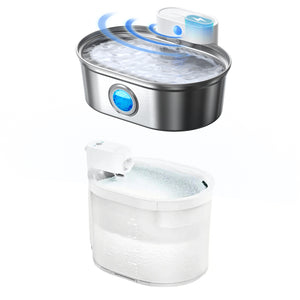 uahpet Stainless Steel Cat Fountain Pro + ZERO Fountain